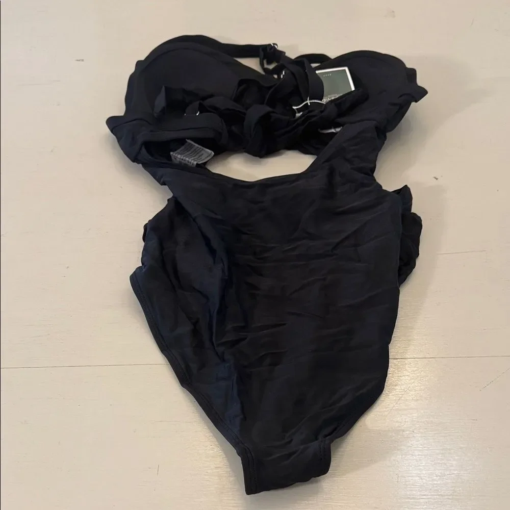 Eomenie One Piece Cutout High Waist Swim Suit Size XS